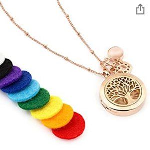 Essential oil diffuser necklace